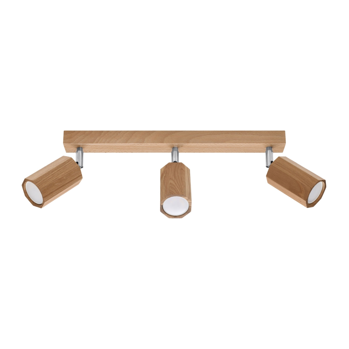 Ceiling lamp ZEKE 3 oak – modern Scandinavian ceiling lamp