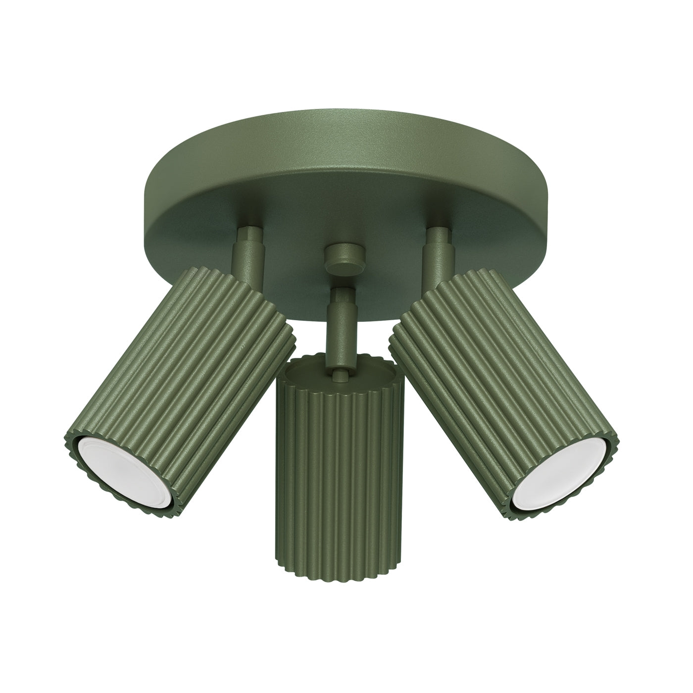 Ceiling lamp KARBON 3P olive green – modern Scandinavian ceiling lamp