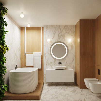 Ceiling lamp HALO white IP44 – modern Scandinavian ceiling fixture