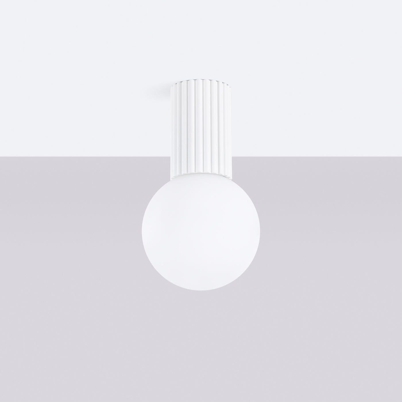 Ceiling lamp HALO white IP44 – modern Scandinavian ceiling fixture