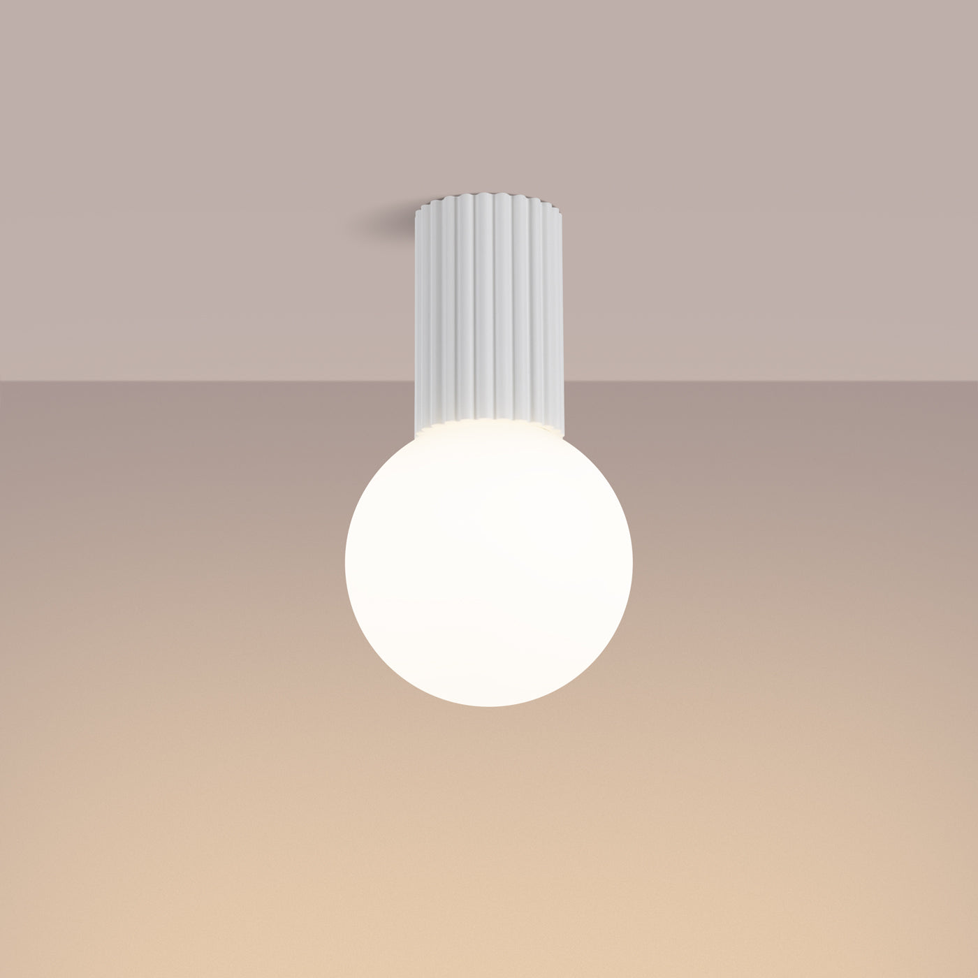 Ceiling lamp HALO white IP44 – modern Scandinavian ceiling fixture