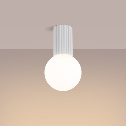 Ceiling lamp HALO white IP44 – modern Scandinavian ceiling fixture