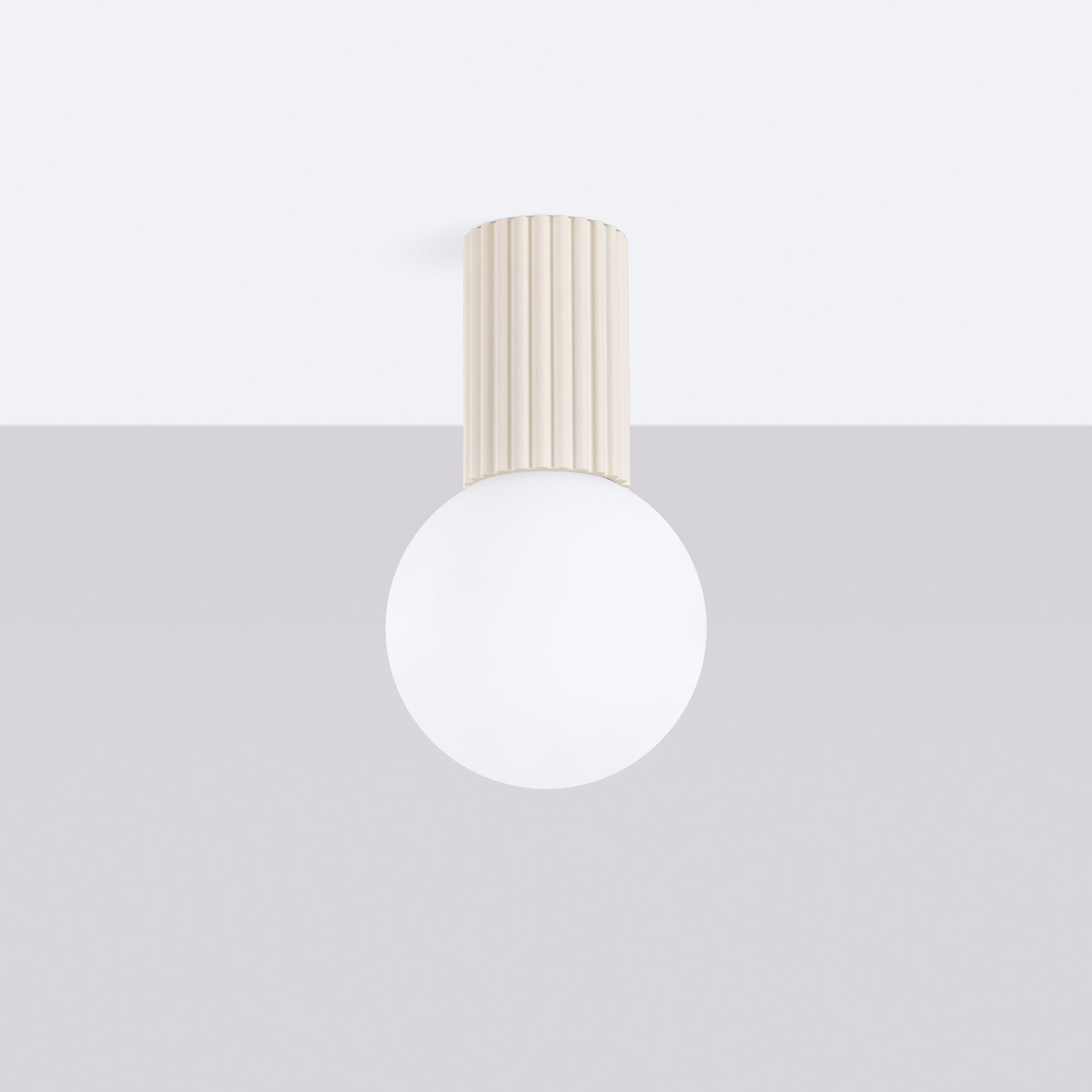 Ceiling lamp HALO beige IP44 – modern Scandinavian ceiling fixture