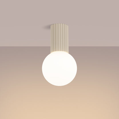 Ceiling lamp HALO beige IP44 – modern Scandinavian ceiling fixture