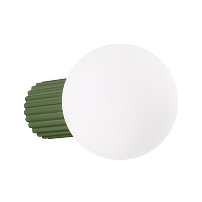 Wall lamp HALO olive green IP44 – minimalist Scandinavian wall lamp