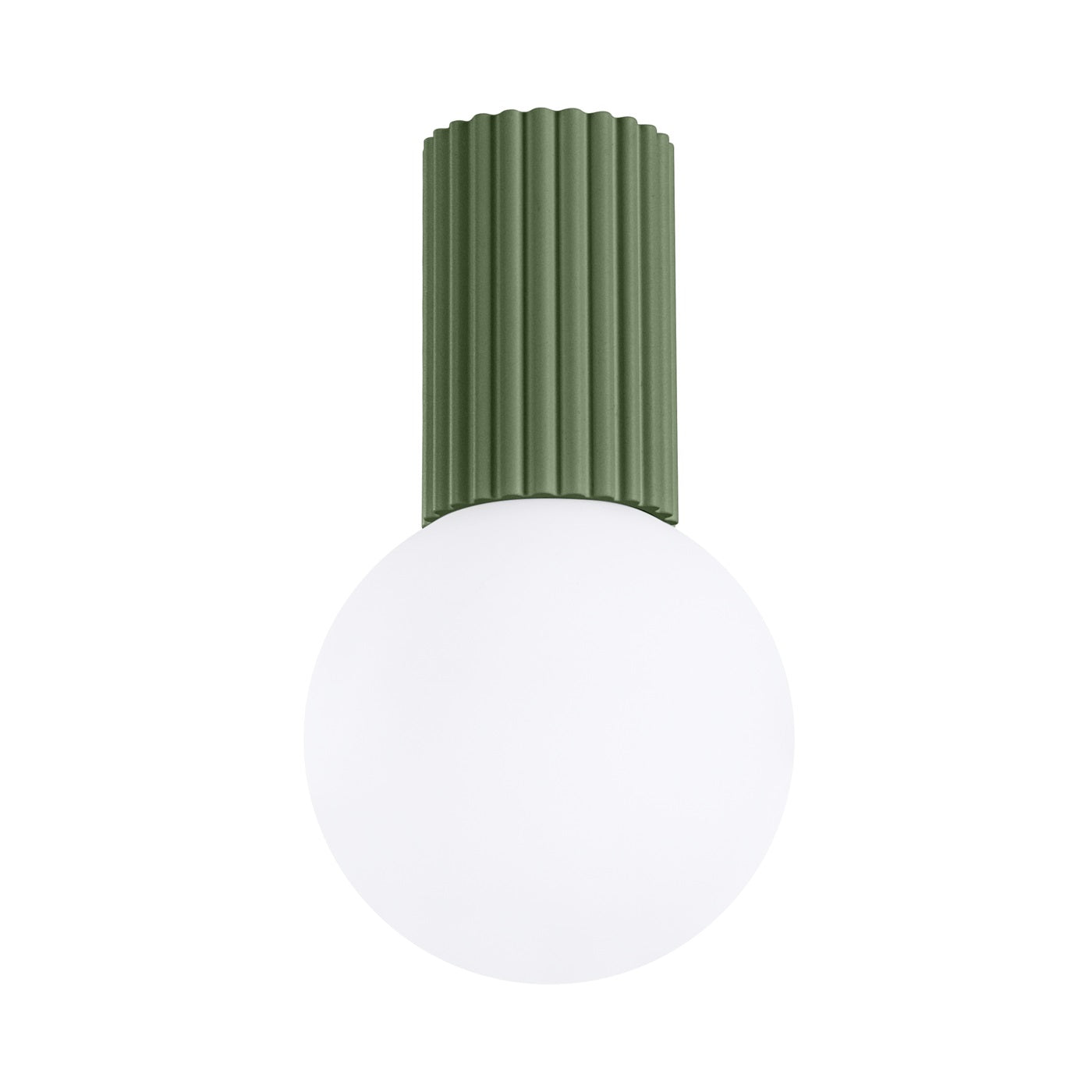 Ceiling lamp HALO olive green IP44 – minimalist Nordic ceiling light