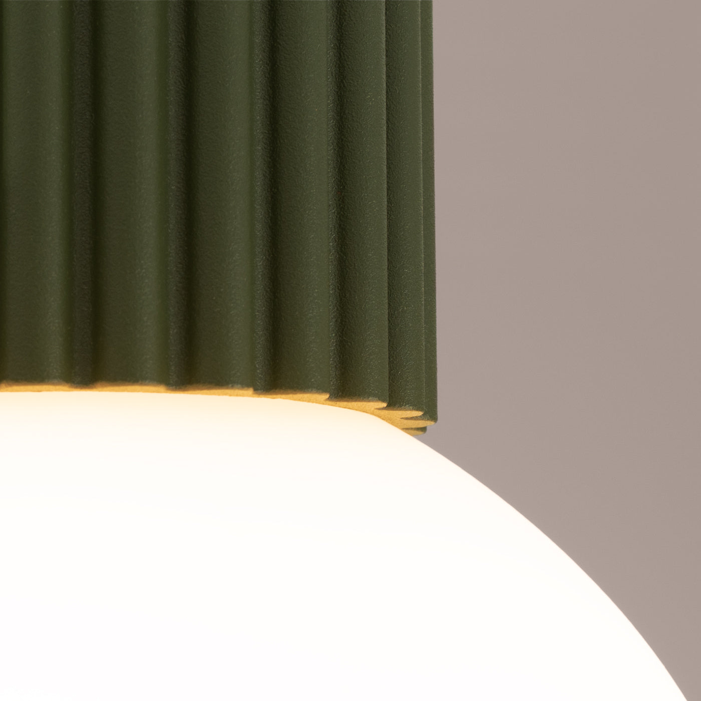 Ceiling lamp HALO olive green IP44 – minimalist Nordic ceiling light