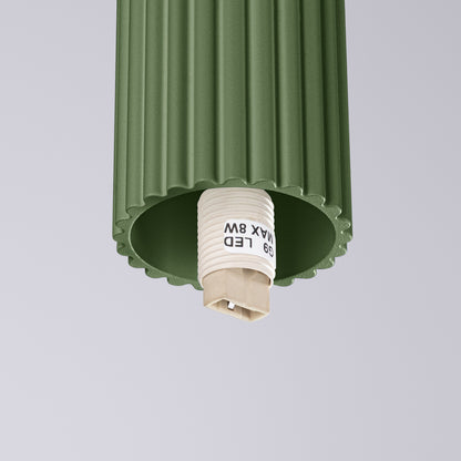 Ceiling lamp HALO olive green IP44 – minimalist Nordic ceiling light