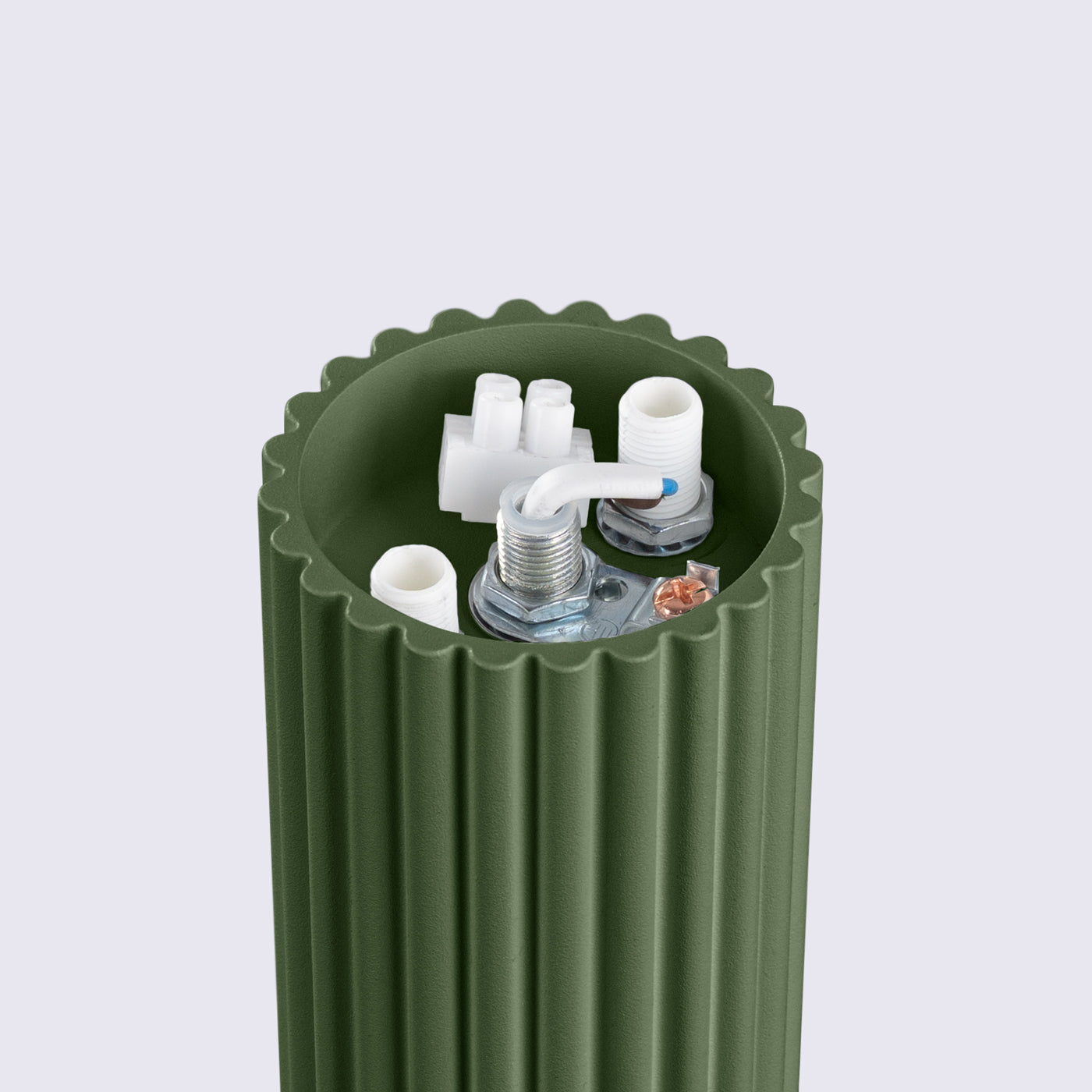 Ceiling lamp HALO olive green IP44 – minimalist Nordic ceiling light