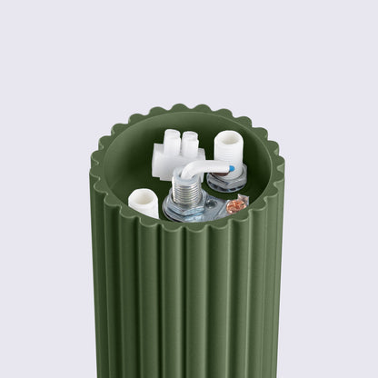 Ceiling lamp HALO olive green IP44 – minimalist Nordic ceiling light