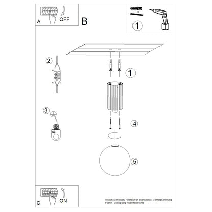 Ceiling lamp HALO ultramarine IP44 – Scandinavian ceiling lamp