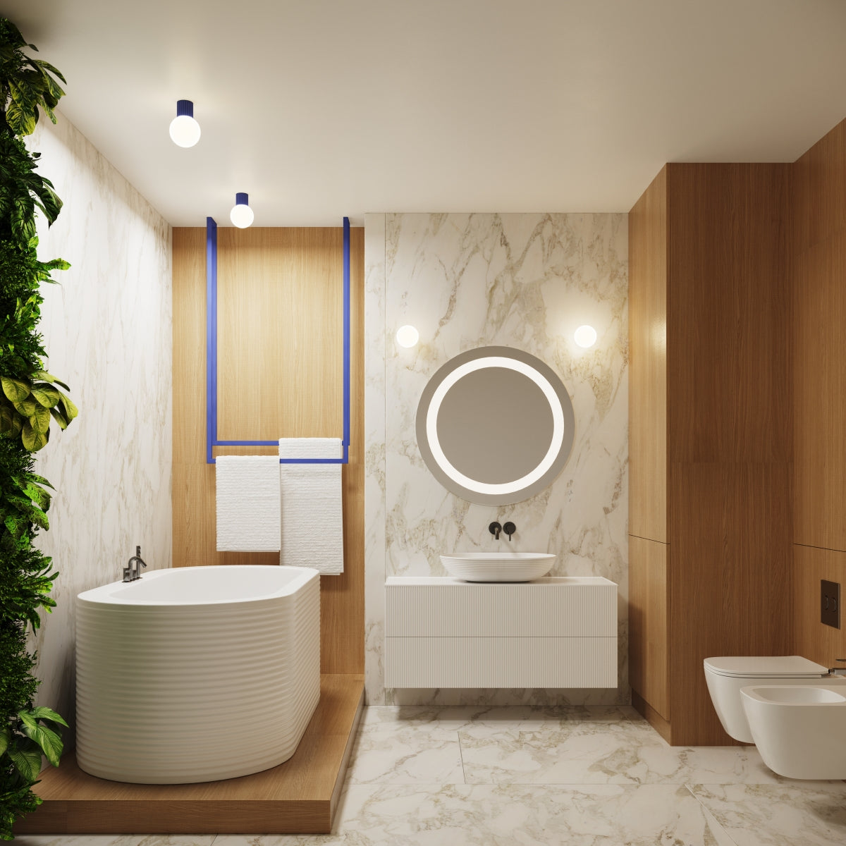 Ceiling lamp HALO ultramarine IP44 – Scandinavian ceiling lamp