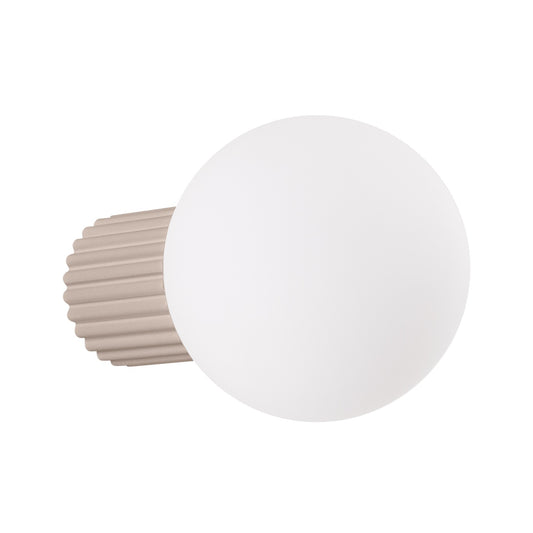 Wall lamp HALO taupe IP44 – minimalist Scandinavian wall lamp