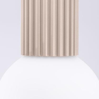 Ceiling lamp HALO taupe IP44 – modern Scandinavian ceiling fixture