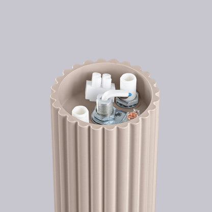 Ceiling lamp HALO taupe IP44 – modern Scandinavian ceiling fixture