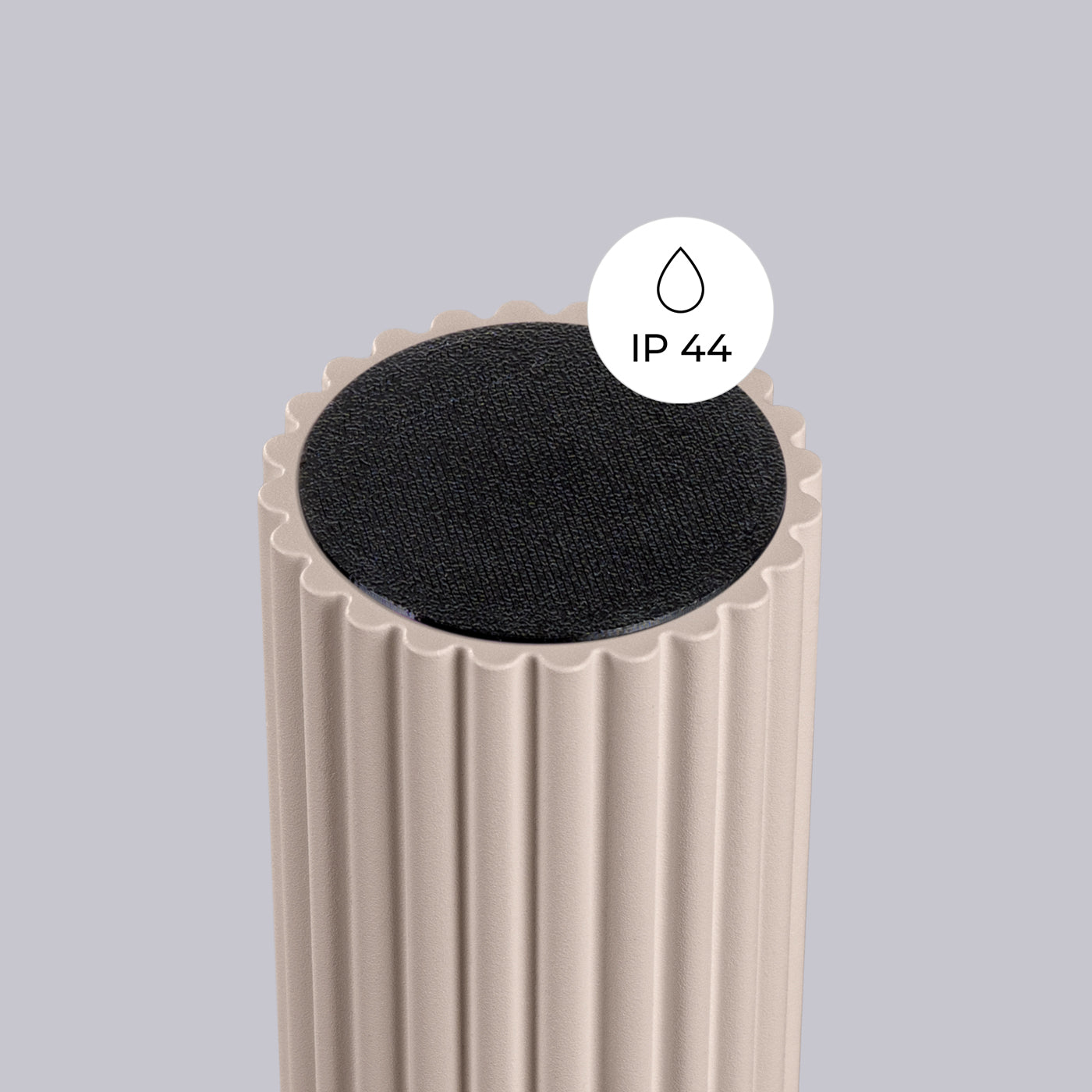 Ceiling lamp HALO taupe IP44 – modern Scandinavian ceiling fixture